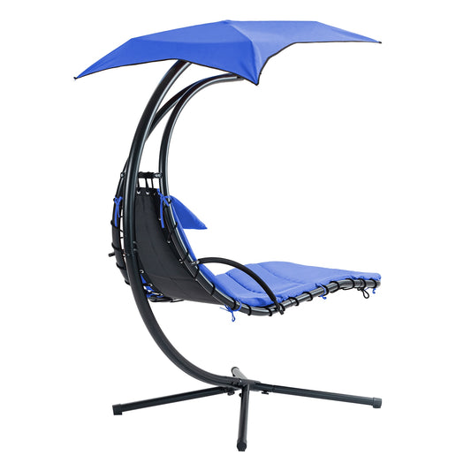 Siavonce 1 -person Blue Steel Outdoor Swing