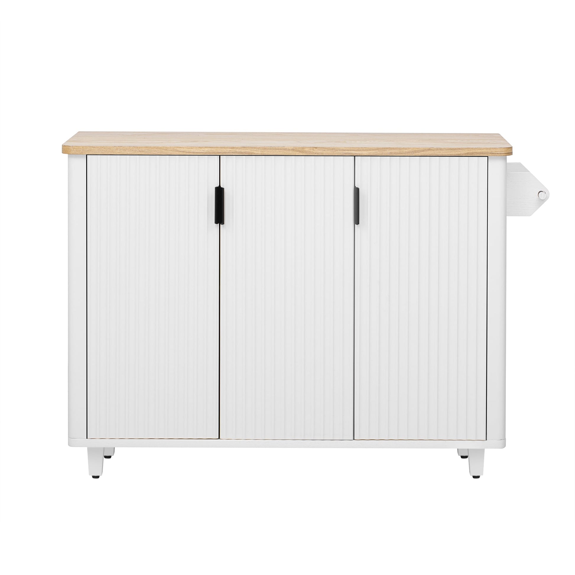 Damerin Gray Steel Base with Steel Rolling Kitchen Island ( 28.3-in x 52.8-in x 41.5-in )