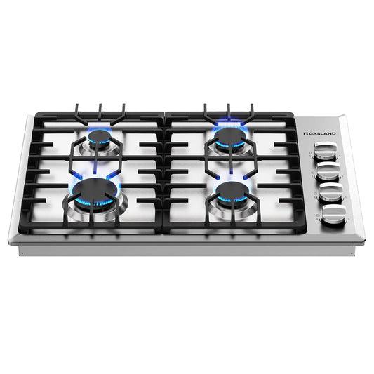 GASLAND 30-in 4 burners Stainless steel Gas Cooktop