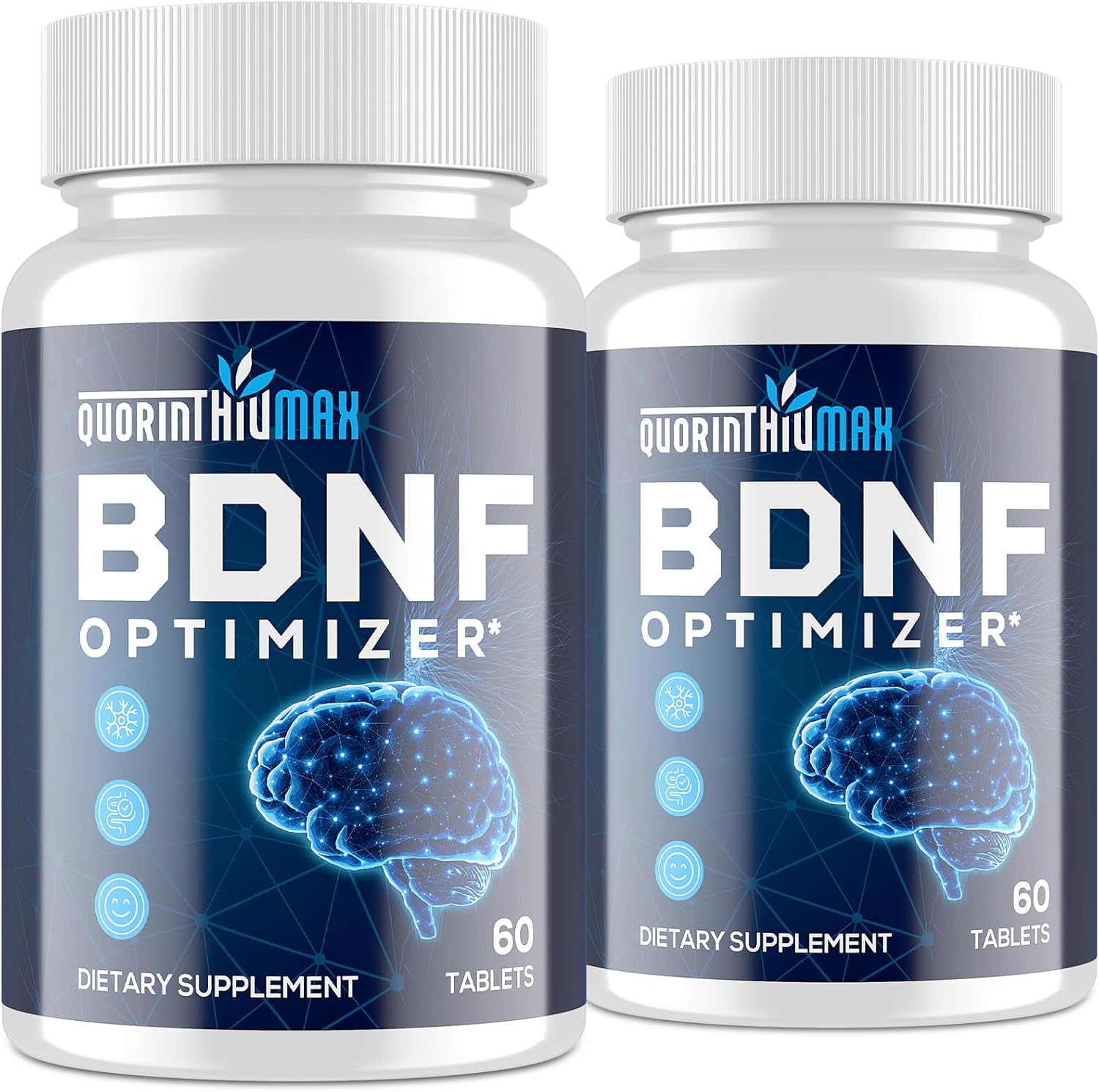 Nootropic Brain Supplement for Memory and Focus \u2013 BDNF Optimizer \u2013 Cognitive, Mental Clarity & Mood \u2013 High Absorption \u2013 Organic Lion's Mane, L-Theanine, Ginkgo Biloba & Alpha GPC\u201360 Tablets (2 Bottle)