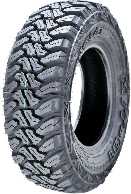 Accelera M\/T-01 Mud Off-Road Light Truck Radial Tire-LT235\/75R15 235\/75\/15 235\/75-15 104\/101Q Load Range C LRC 6-Ply BSW Black Side Wall