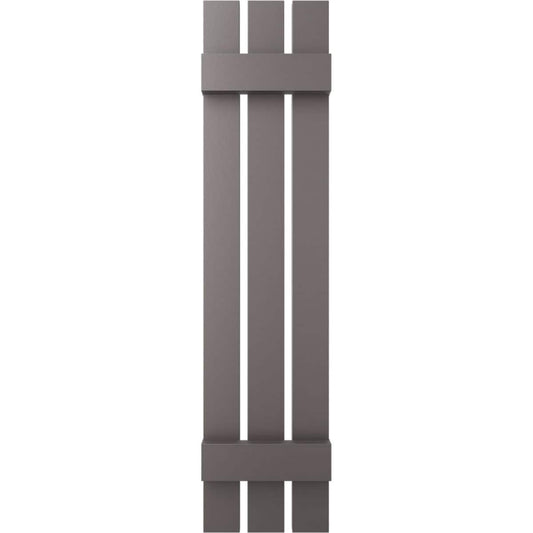 Ekena Millwork 12-in W x 90-in H Musket Brown Board and batten Spaced Exterior Shutters ( 2 -Pack )