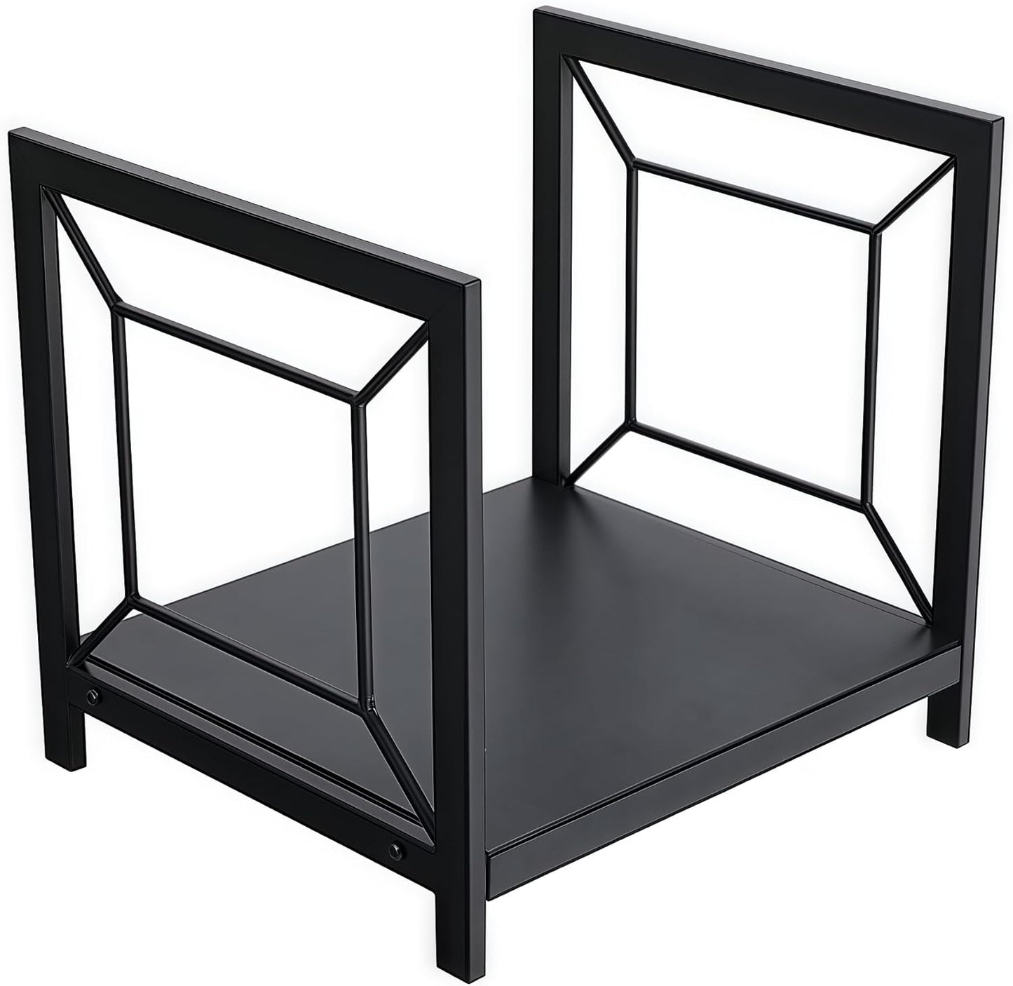 Firewood Rack Outdoor & Indoor, Heavy Duty Steel Log Rack for Firewood, Large Wood Storage Racks Holder for Fireplace, Patio, Garden, Garage