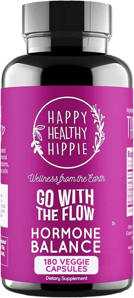Hormone Balance for Women 180 Ct \u2013 PMS Support Supplement for Women, Menopause & Perimenopause | Bloating Relief, Menstrual Cramp, Mood, PMDD | Chasteberry, Black Cohosh, Dong Quai | Vegan, Non-GMO