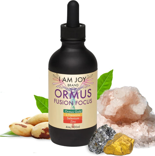 Ormus Monoatomic Gold, L-Theanine, Selenium, Zinc for Pineal Gland Detox, Lucid Dreaming, Kundalini Support, Neurological Strength Fusion Focus 4oz