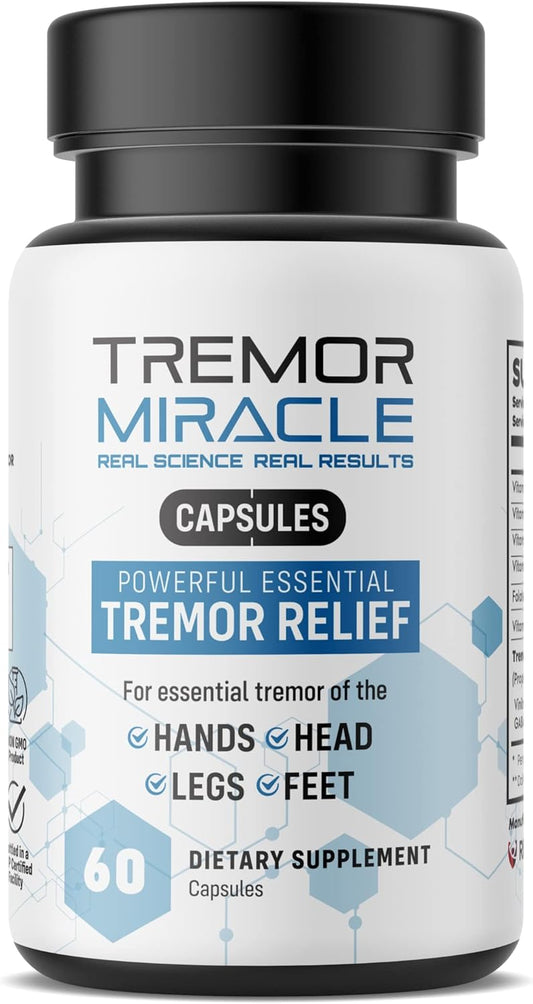 Tremor Miracle Capsules - Essential Tremor Herbal Capsule Supplement for Hands, Legs, Feet, Head Tremors