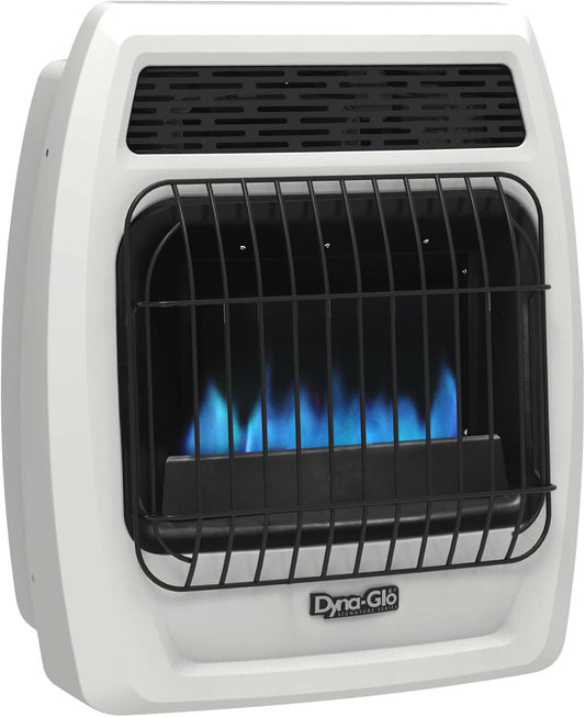 Dyna-Glo BFSS10LPT-2P 10,000 BTU Liquid Propane Blue Flame Thermostatic Vent Free Wall Heater, White