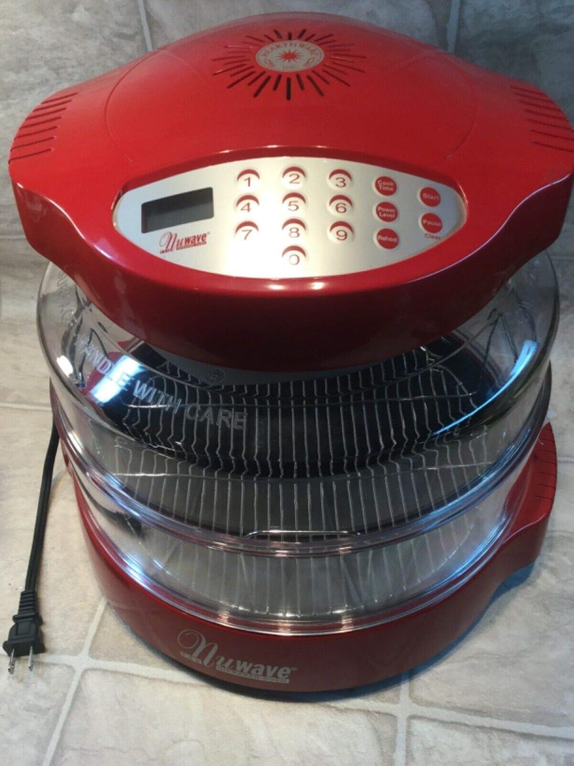 NuWave Pro Infrared Oven Red with Dome & extension ring Model 20339