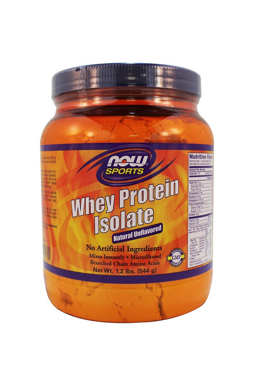 Now Foods: Whey Protein Isolate Unflavored Powder, 1.2 lb (2 pack)
