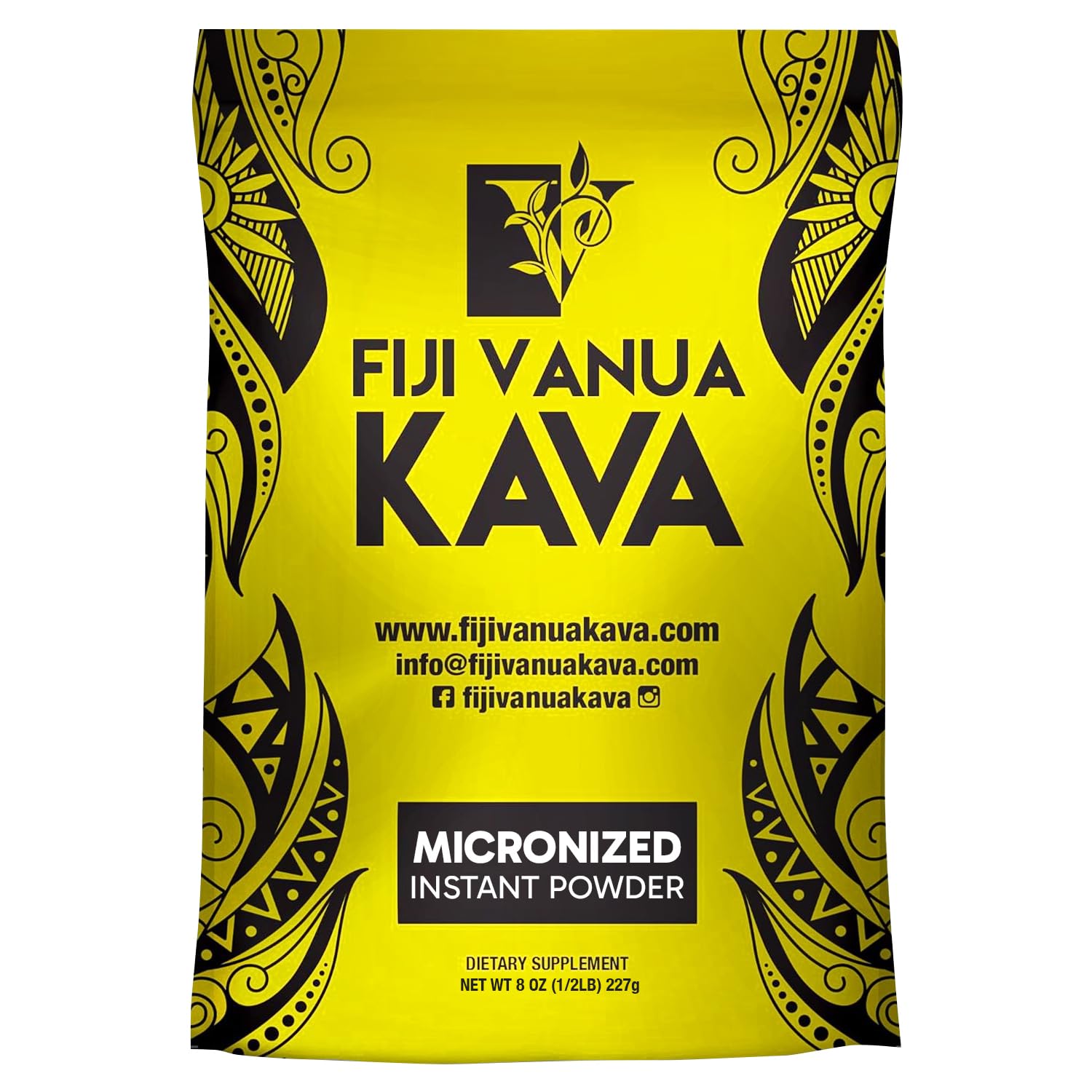 Micronized Kava Powder, Portable and Easy to Prepare Kava Root, No Straining Needed, Pure & Strong Drink Powder, 8 oz