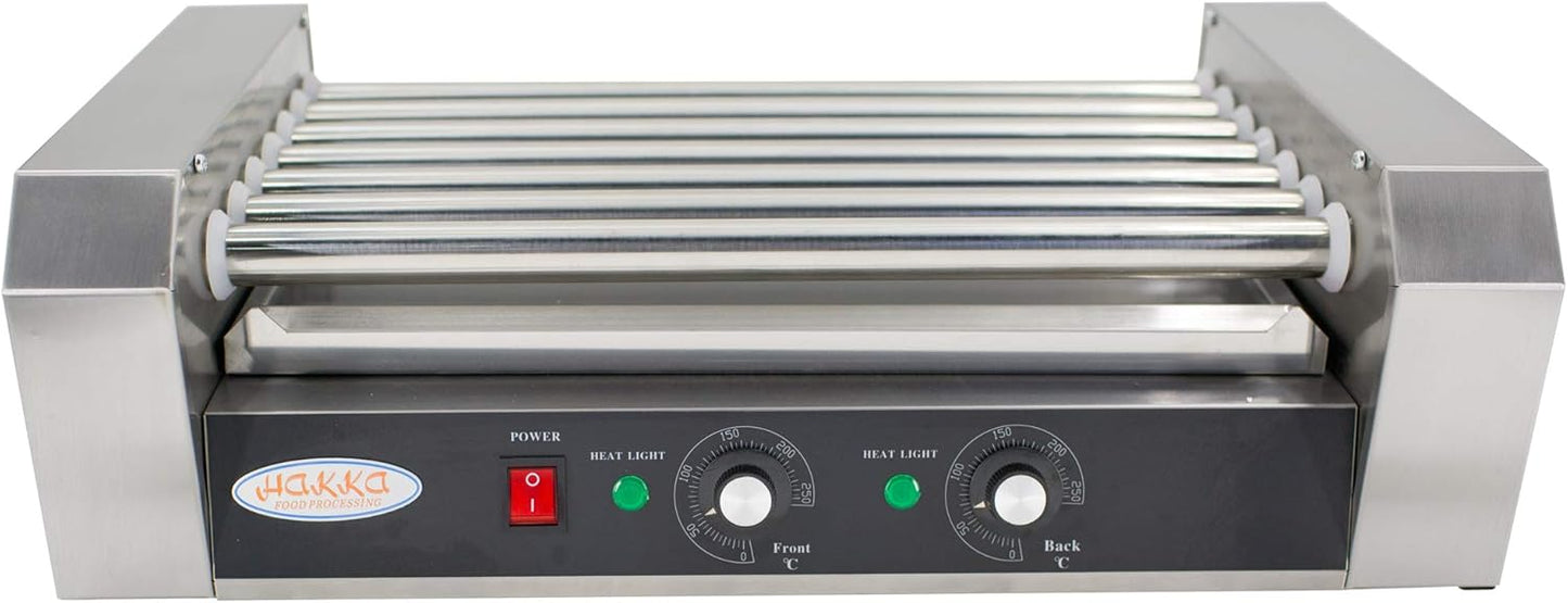 Hakka Commercial Hot Dog Roller Grill with 7 Rollers