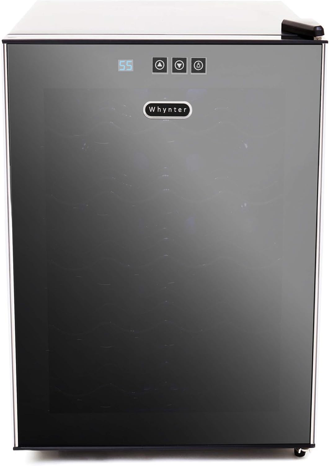 Whynter WC-201TD\/WC-201TDa 20 Bottle Freestanding Thermoelectric Wine Cooler with Mirror Glass Door,Black