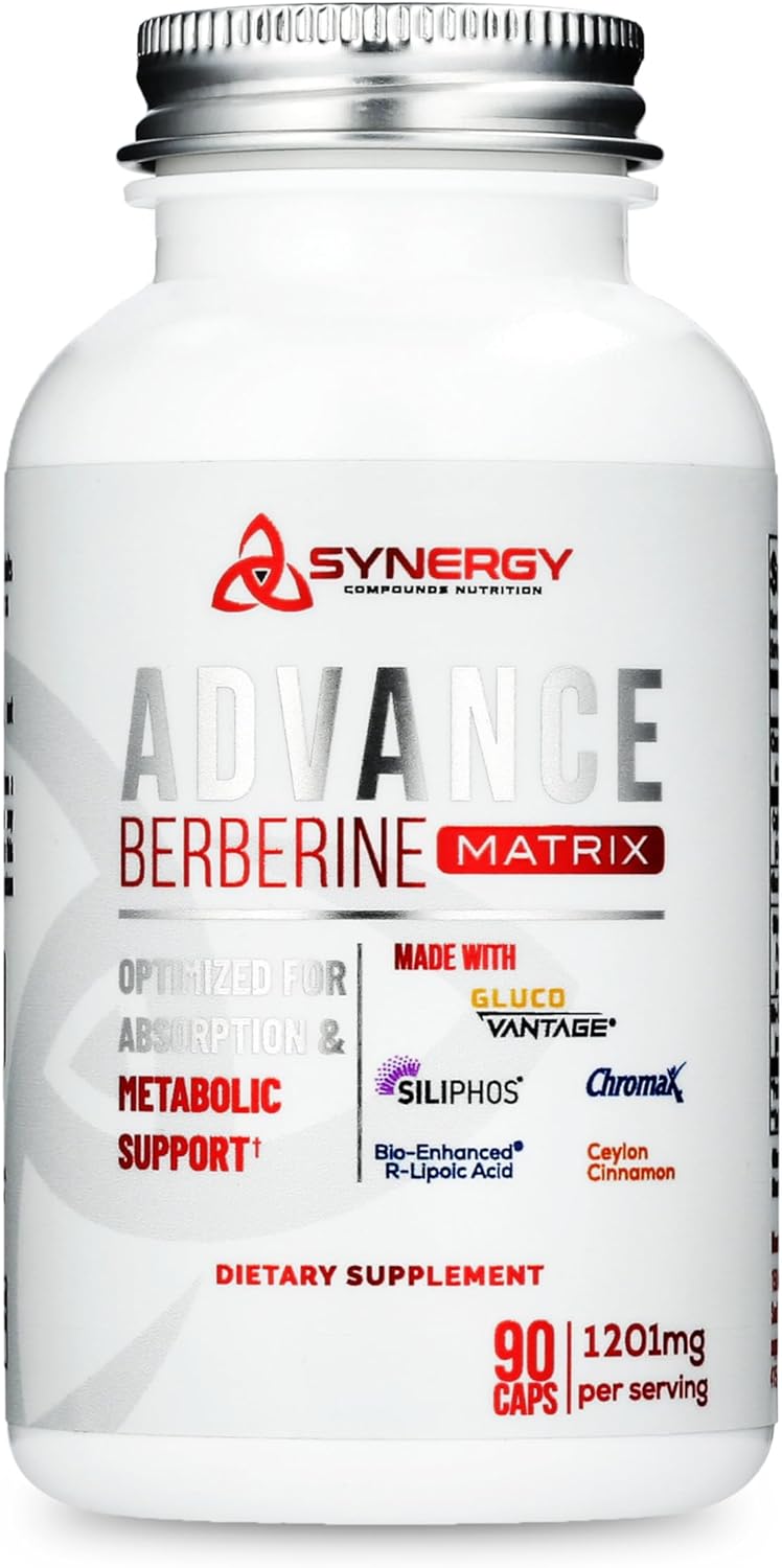 Advance Berberine Matrix 90caps: 5 in 1 Dihydroberberine (GlucoVantage) 400mg, Milk Thistle Phytosome (Siliphos) 300mg, Ceylon Cinnamon 20:1 400mg , R-Lipoic Acid 100mg, Chromium Picolinate 1000mcg