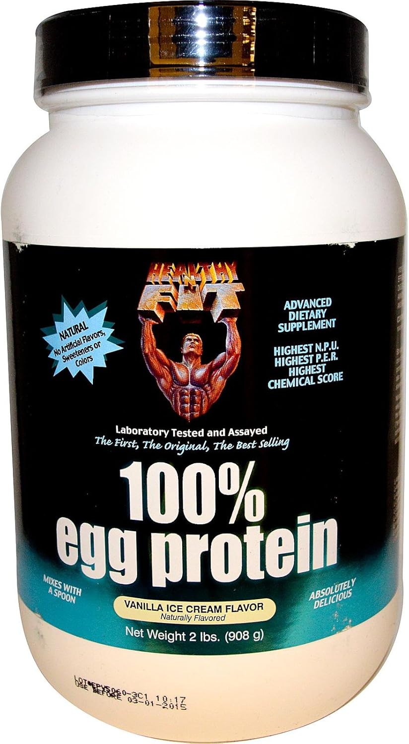HEALTHY 'N FIT 100% EGG PROTEIN PWD,VAN, 2 LB