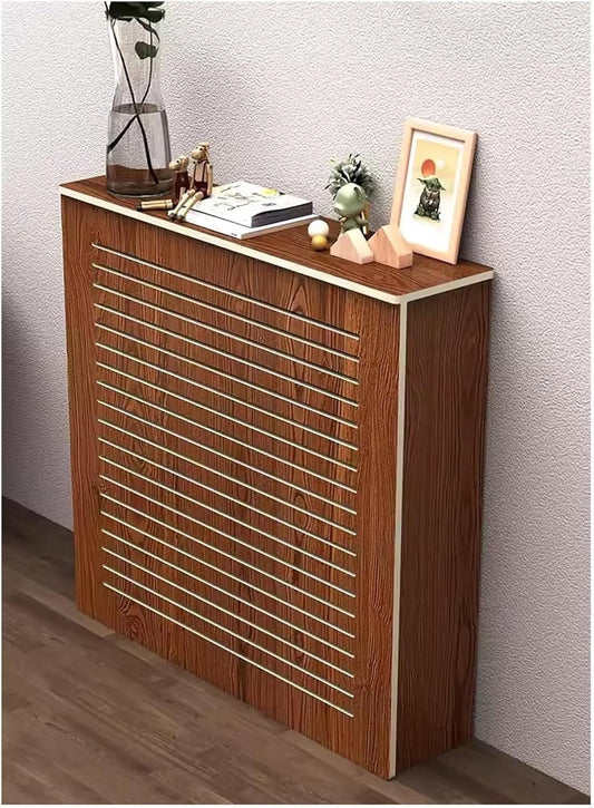 Radiator cover for old radiator，Radiator cabinet， Heater Guard Covers Louvered Grill Shelf Cabinet Household Living Room Office Doorway Water Valve Trim Cover(90x90x20cm(35.4x35.4x7.9in))