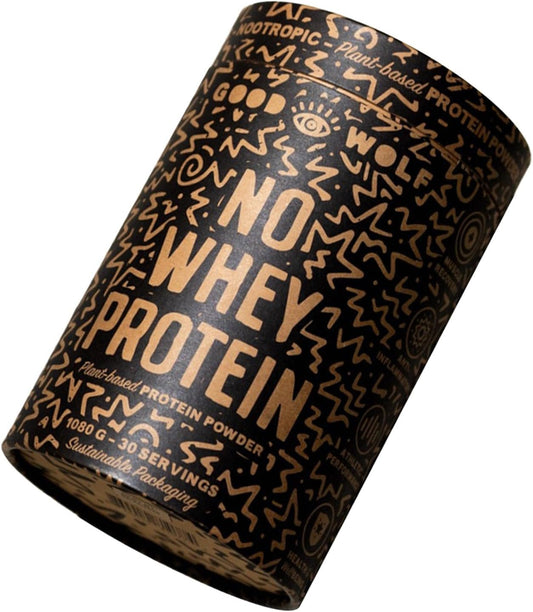 Good Wolf Vegan Protein Powder, Organic Protein, Vegan Protein, 21 Grams of Protein per Serving, 1080g / 30 Servings, Zero Plastic Packaging