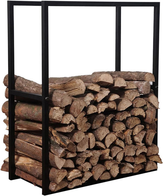 Firewood Storage Rack for Indoor/Outdoor Use, Creative Log Holder for Firewood/Logs/Lumber/Kindling