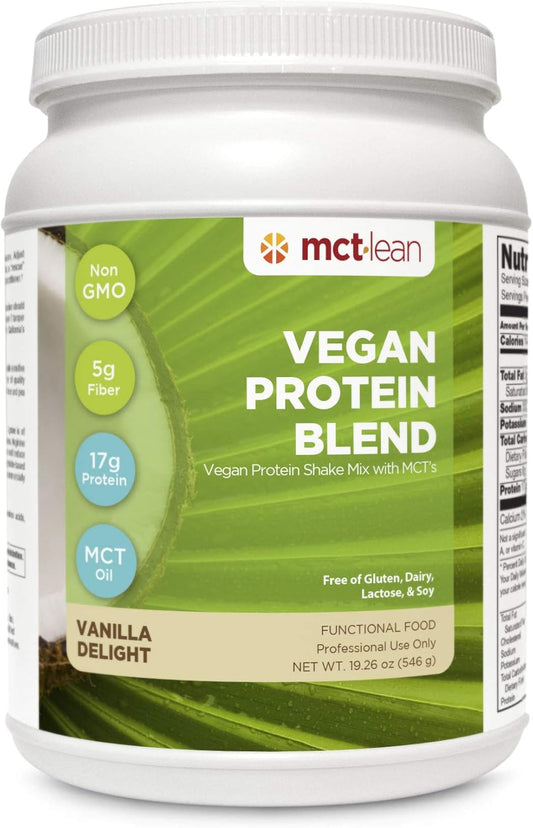 Vegan Protein Powder Blend by Karen Malkin Health | Non-GMO | 17 Grams Protein | 5 Grams Fiber | 14 Servings | Natural Vanilla | 2-Day Shipping