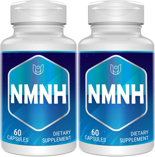 NMNH (Dihydronicotinamide Mononucleotide), NAD Supplement to Boost NAD+ Levels as We Age (May Be More Effective Than Nicotinamide Riboside) for Anti Aging, Energy Focus - 120 Capsule