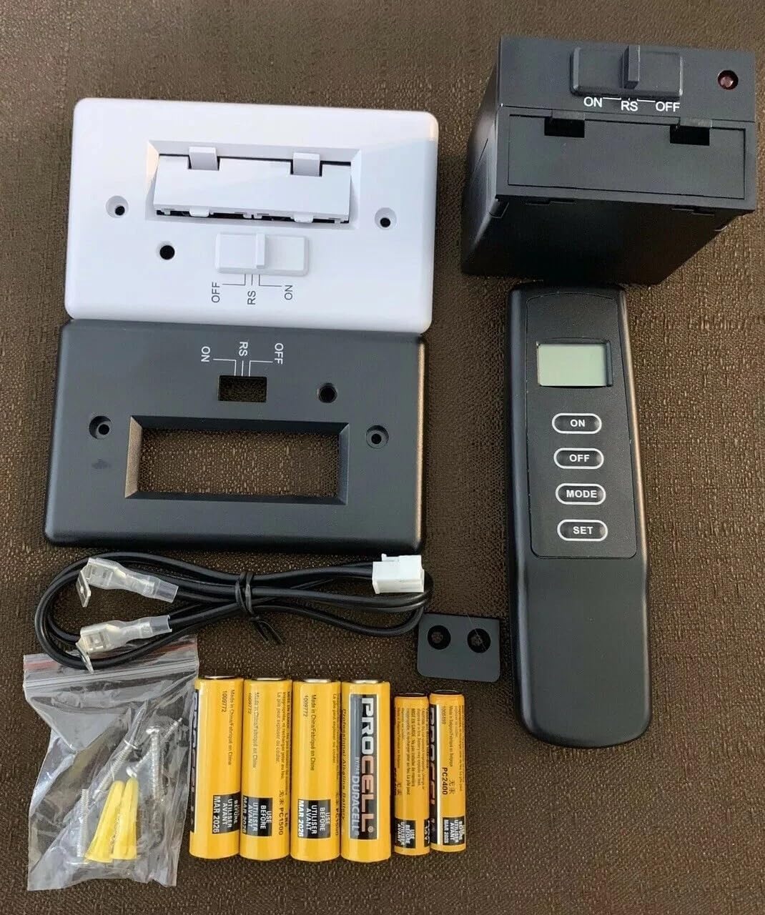 Replacement for Skytech Fireplace Thermostatic Remote Control Kit, W/Batteries, New OEM