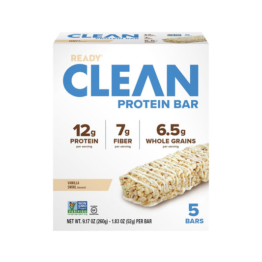 Generic Ready Nutrition Vanilla Swirl Clean Protein Bar (In ABOLABAN Packaging With Sticker) (3 Packs/15 Count)