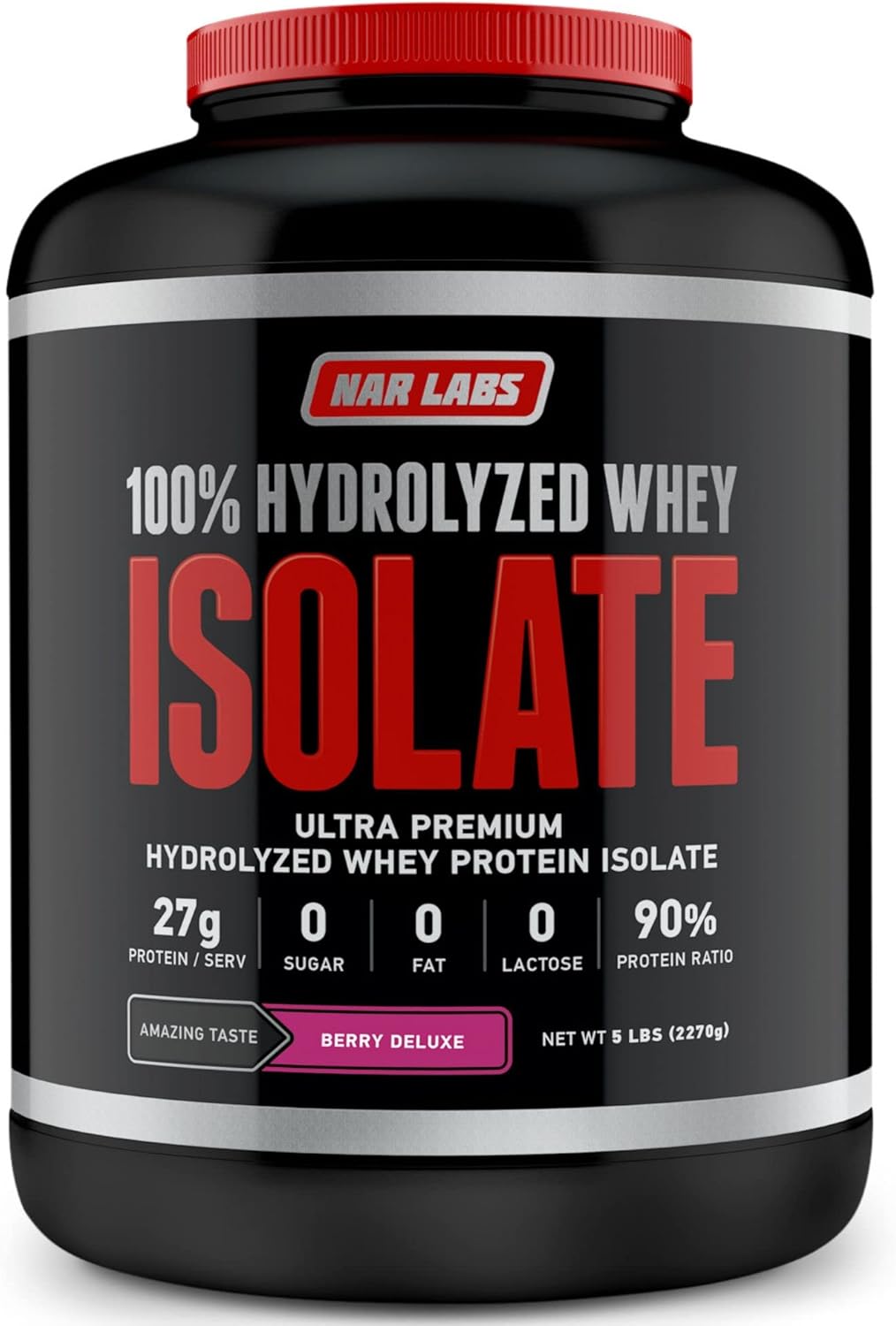 Hydrolyzed Whey Protein Isolate 5 lbs (Berry Deluxe)