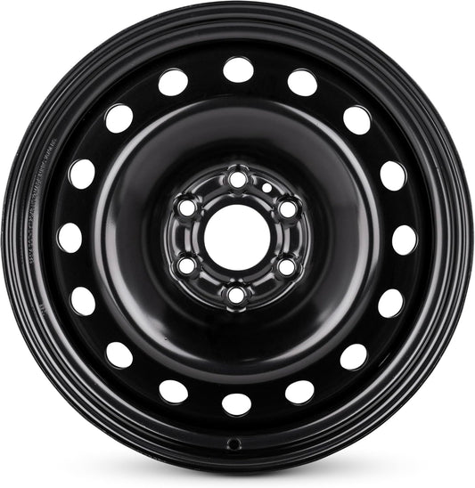 For 07-21 GMC Yukon XL 20 Inch Painted Black Steel Rim - OE Direct Replacement - Road Ready Truck Wheel