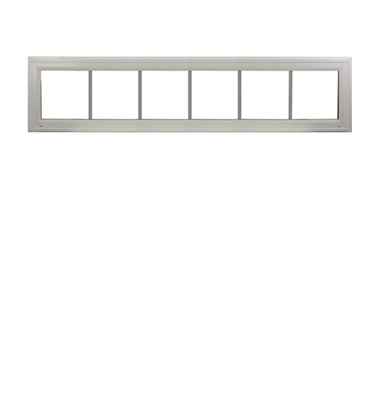 Heritage  Transom Window White 72-in x 12-in Double Pane with Grids G7 DP Rating 50 W6H1 Standard Glass Clear