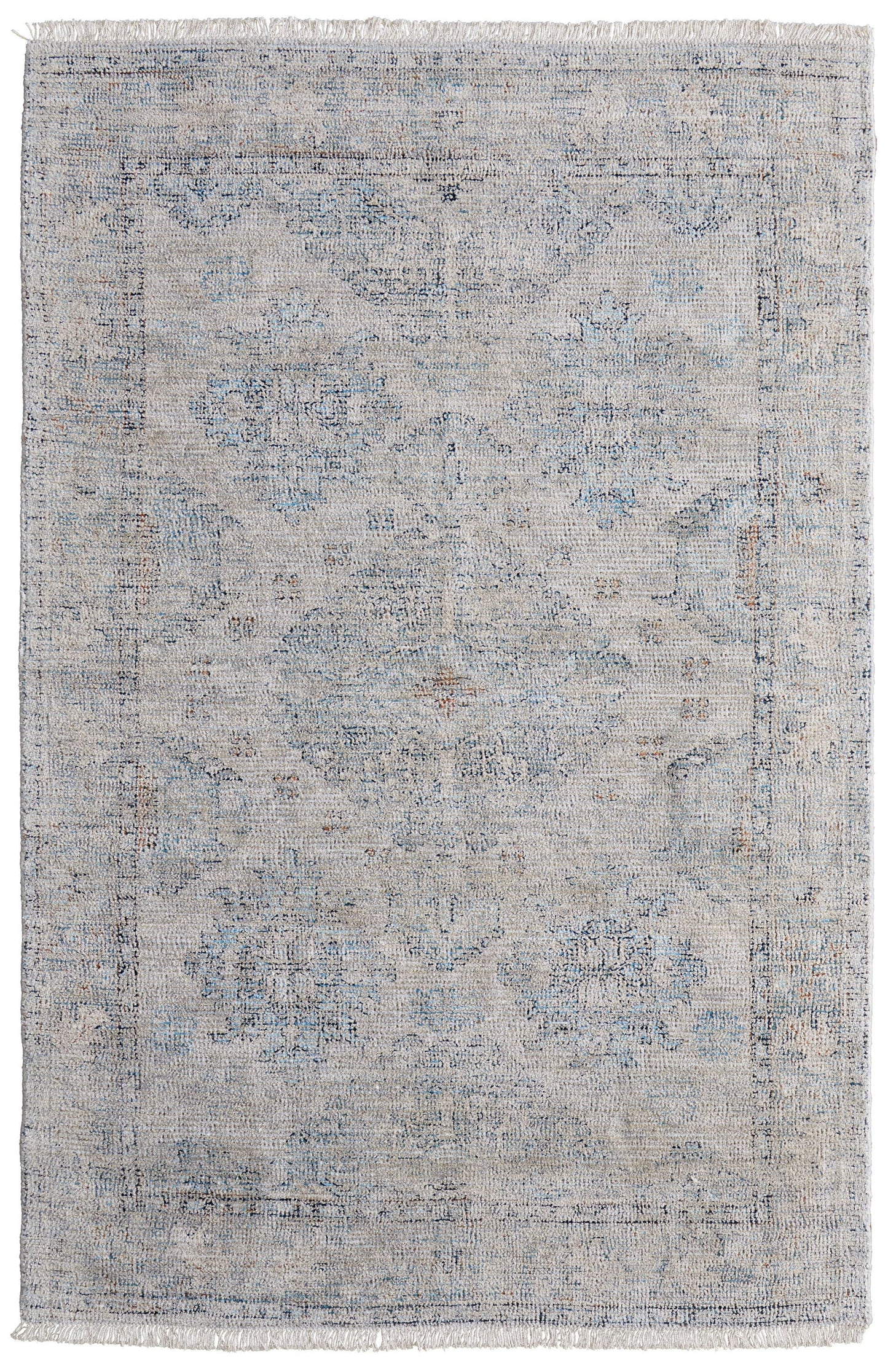 Room Envy Ramey 5 x 8 (ft) Loomed Wool Latte Tan/Natural Tan Rectangular Indoor Abstract Bohemian/Eclectic Area rug