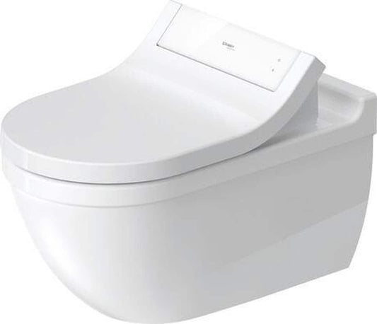Duravit Starck 3 Wall Mounted Elongated Toilet Bowl with Concealed Trapway in White