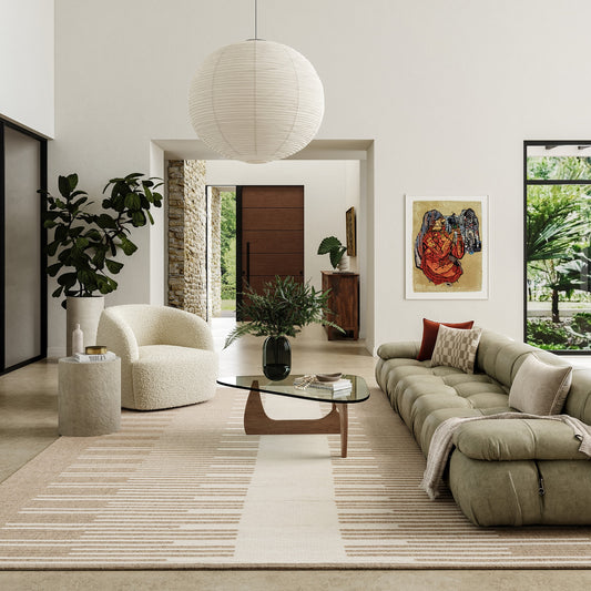 nuLOOM Drift Reversible Wool 9ft. x 12ft. Natural Area Rug