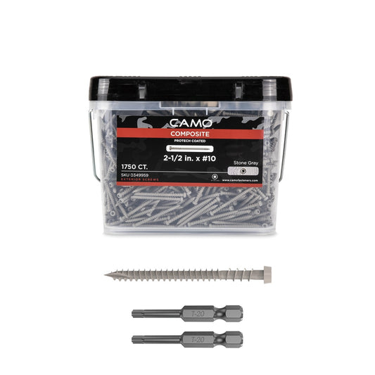 CAMO #10 x 2-1/2-in Composite Deck Screws ( 1750 -Per Box )