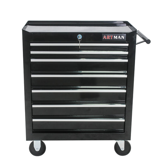 Tatayosi 7-Drawer Multifunctional Tool Cart with Wheels BLACK
