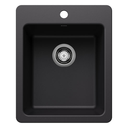 Blanco Liven Dual-mount 16.75-in x 20.5-in Granite Single bowl Kitchen Sink