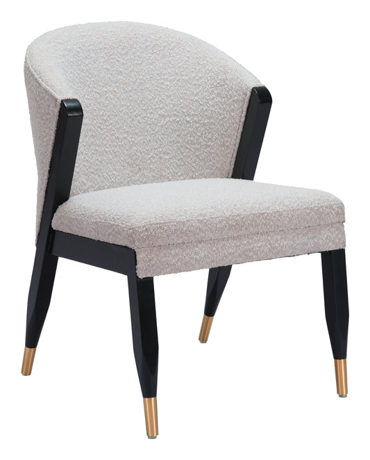 Zuo Modern Gray Glam Modern Dining Chair Plywood