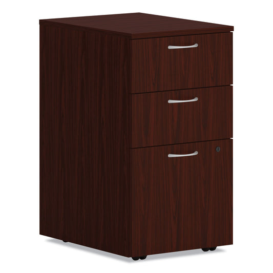 HON  Mod Mobile Pedestal Left or Right 3 Drawers: Box Box File Legal Letter Traditional Mahogany 15 Inch x 20 Inch x 28 Inch