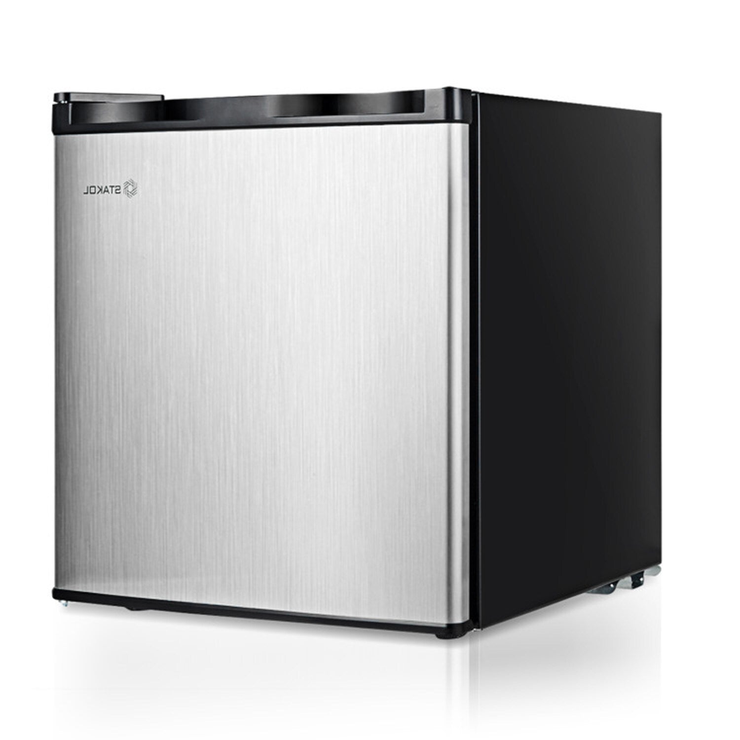 Dimakai 1.1-cu ft Built-In Mini Fridge ( Black and Silver )