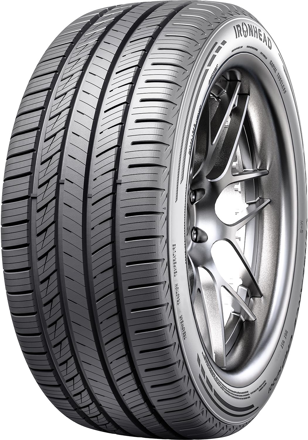 Ironhead Vengeance UHP HPD01 Passenger Car All-Season High Performance Radial Tire-235/50R18 235/50/18 235/50-18 97W Load Range SL 4-Ply BSW Black Side Wall UTQG 600AA