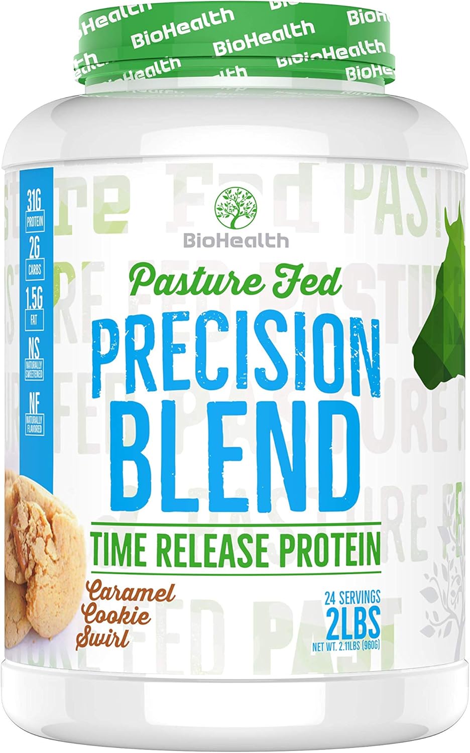 Precision Blend Caramel Cookie Swirl (2 lb) Whey Protein | Time Release Protein Blend
