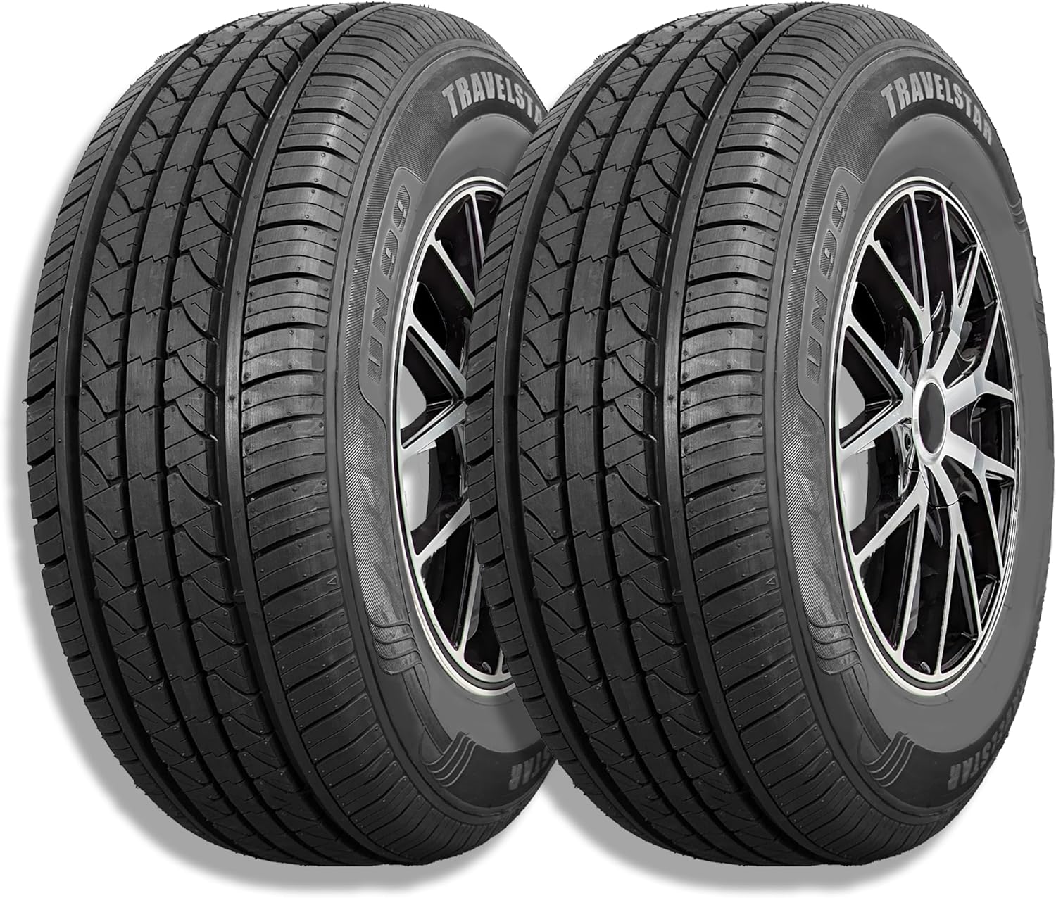 Set of 2 (Two) Travelstar UN99 All Season 215\/50R17 95V All Season Radial Passenger Car Tire 215\/50\/17 - Includes Road Hazard Warranty (Tire Only)