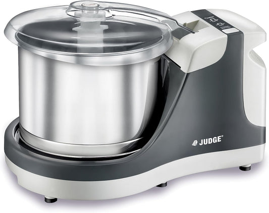 Judge By Prestige Table Top 2 Liter Wet Grinder with Coconut Scraper and Atta Kneader Attachments [110 Volts, 200 Watts]