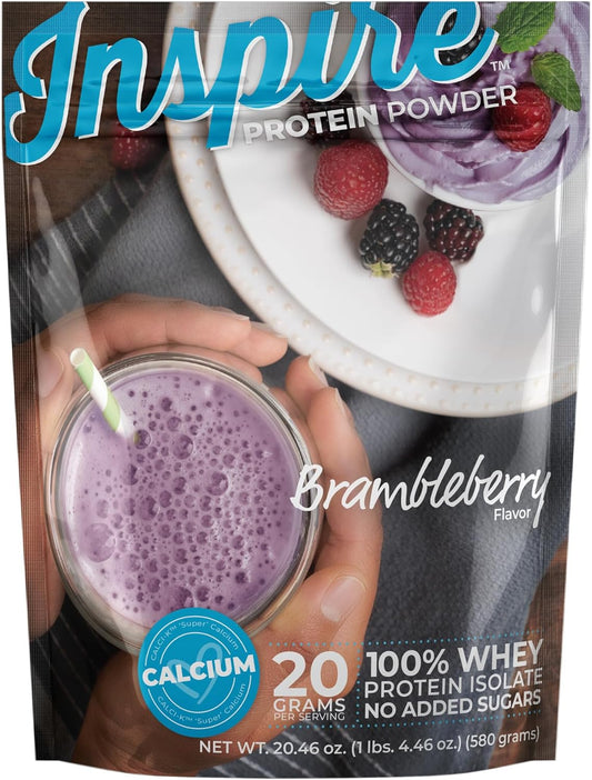 Inspire Bramble-Berry 20g Whey Protein Isolate Powder with Calcium