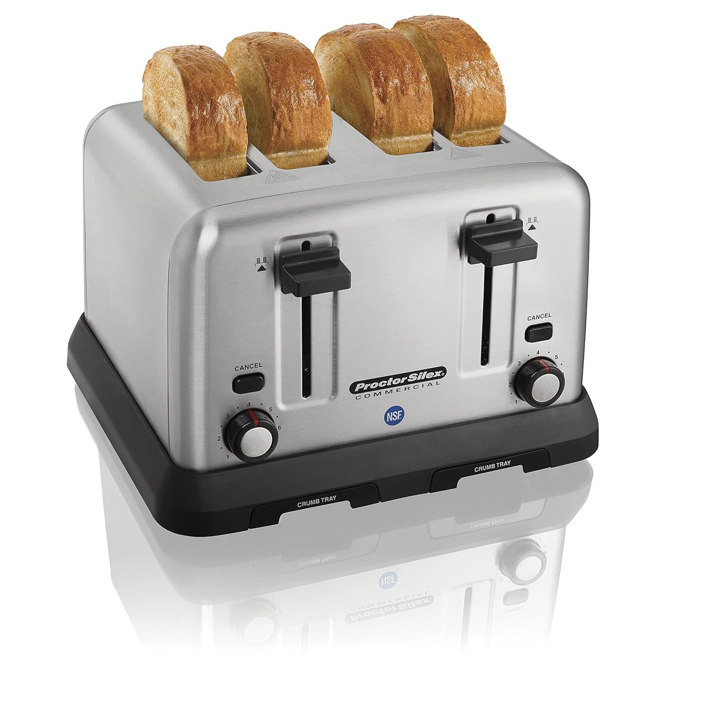 4 Slot Toaster - Extra-Wide 1 3/8-in Slots Will Easily accommodate Bagels, Waffles, and Artisan breads.,24850R