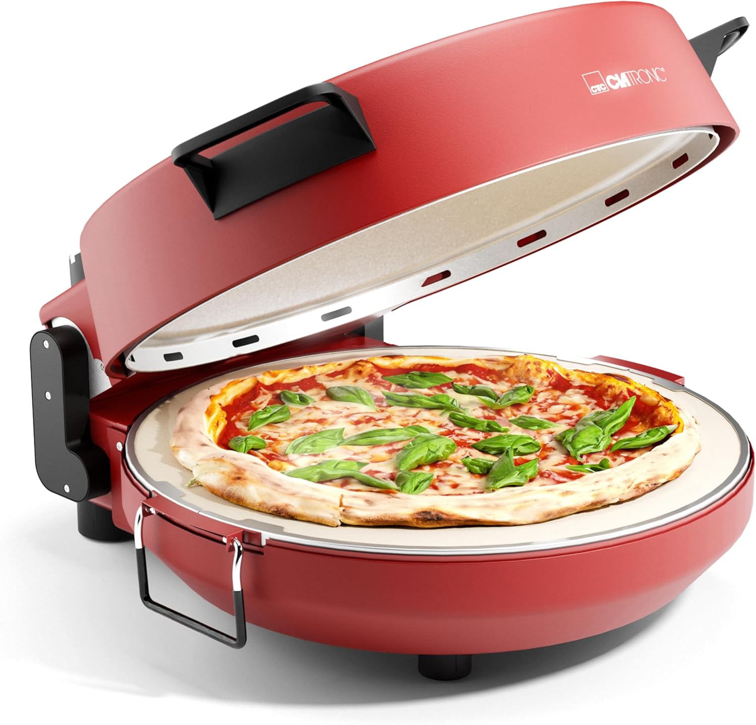 Clatronic PM3787-Red Pizza Maker 1200 W Red, 263985