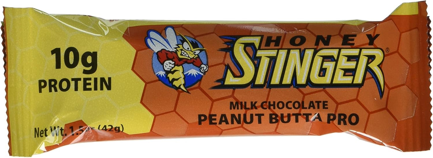 Honey Stinger Protein Bar - 10g - 15 Pack Peanut Butta, 10 Gram