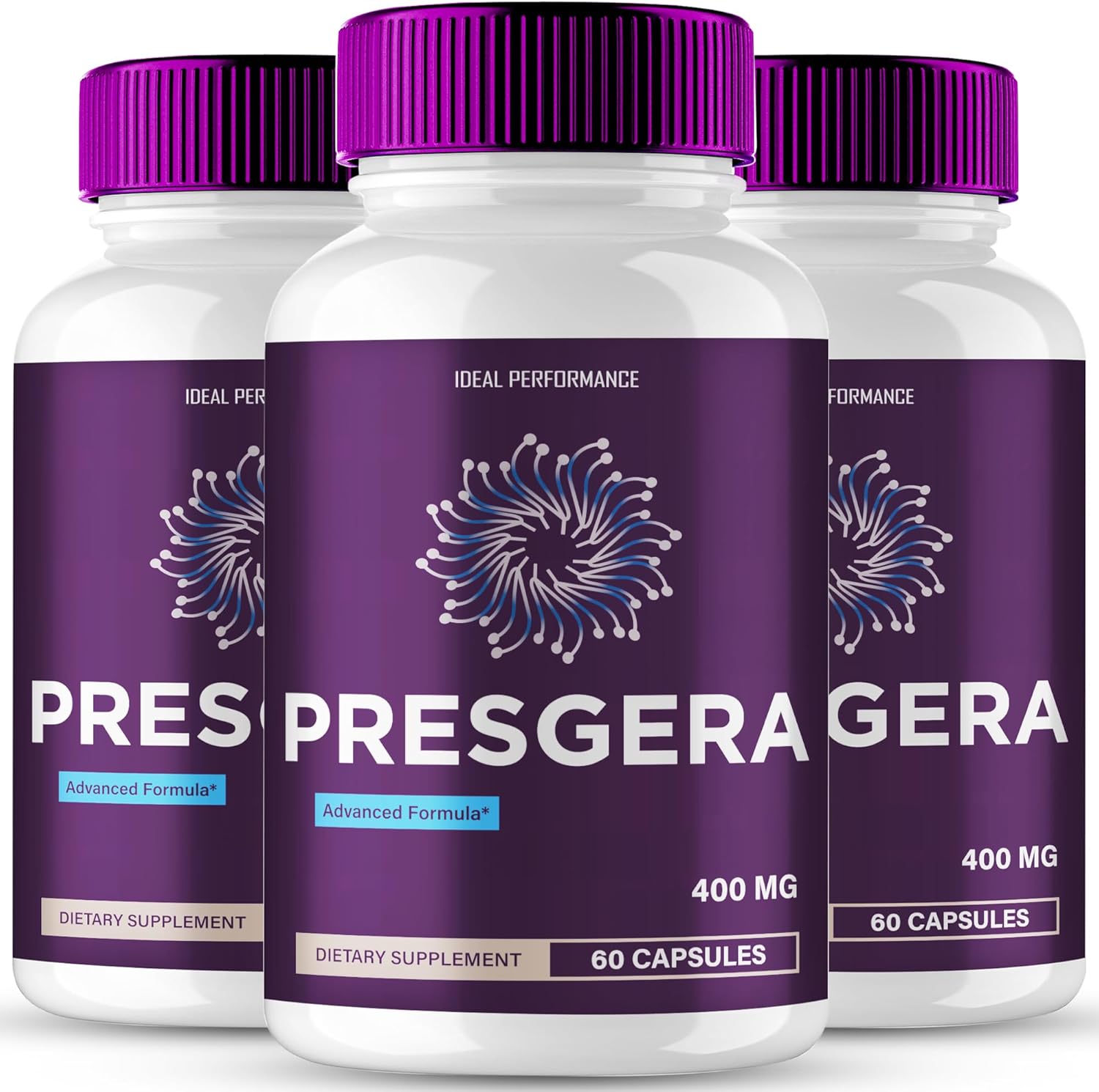 Presgera for Neuropathy Capsules, Advanced Formula, Official Presgera Nerve Health Supplement Pills - Maximum Strength, All Natural Healthy Circulation & Stable Levels, Pres Gera Reviews (3 Pack)