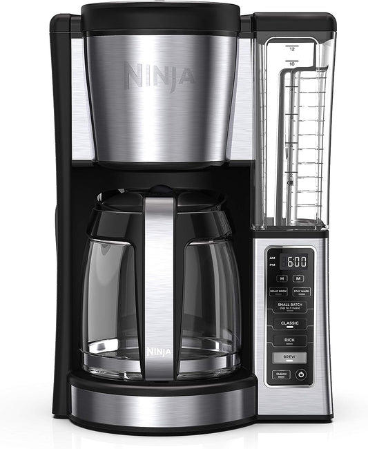 Ninja 12-Cup Programmable Brewer CE251 Coffee Maker, 60 oz, Black\/Stainless Steel (Renewed)