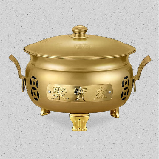 Metal Fire Pit Burn Barrel Burn Cage Fire Basin Burning Paper Barrel Trash Burning Containers Burn Barrels for Outside Incinerator for Burning Trash.(Goldtongshuang-36x35CM\/14.2x13.8IN)