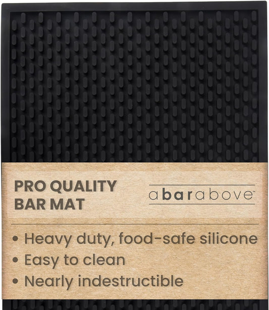 Premium A Bar Above Heavy Duty Bar Mat, Food Safe Silicone Mat, Mats for Bartending and Coffee, Commercial Strength Bartender Accessories, Dish Drying Mats for Kitchen Counter, Barista Accessories