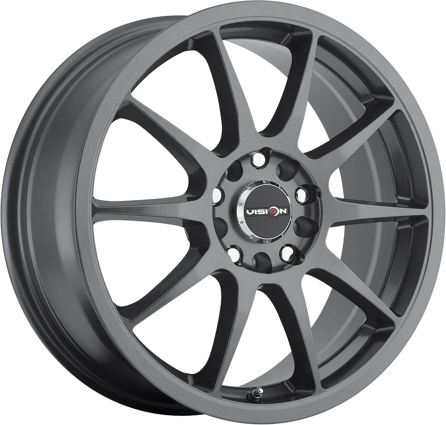 Vision Venom 16 Gunmetal Wheel / Rim 5x112 & 5x4.5 with a 38mm Offset and a 73.1 Hub Bore. Partnumber 425-6720GM38
